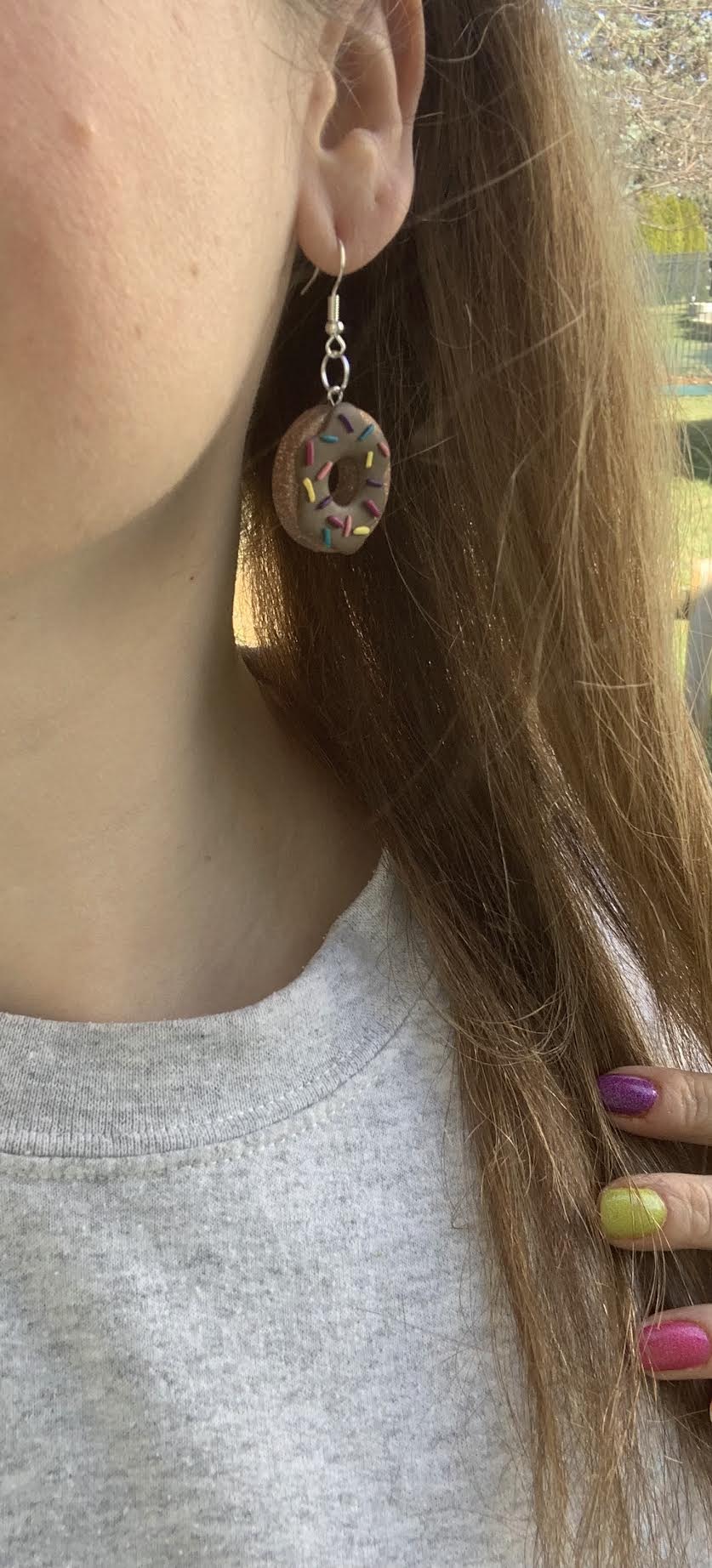 Donut with Sprinkles Earrings