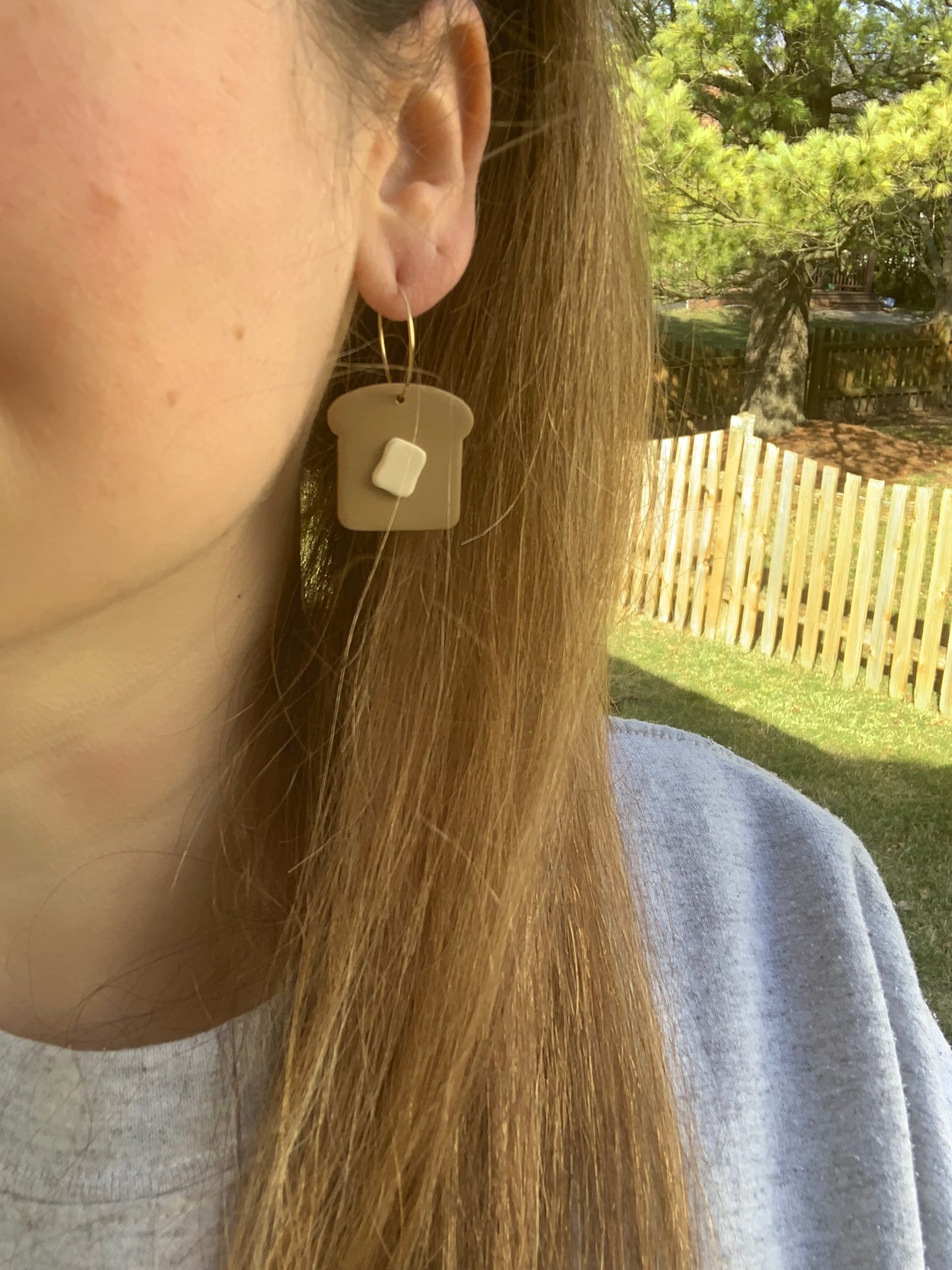 Toast with Butter Earrings