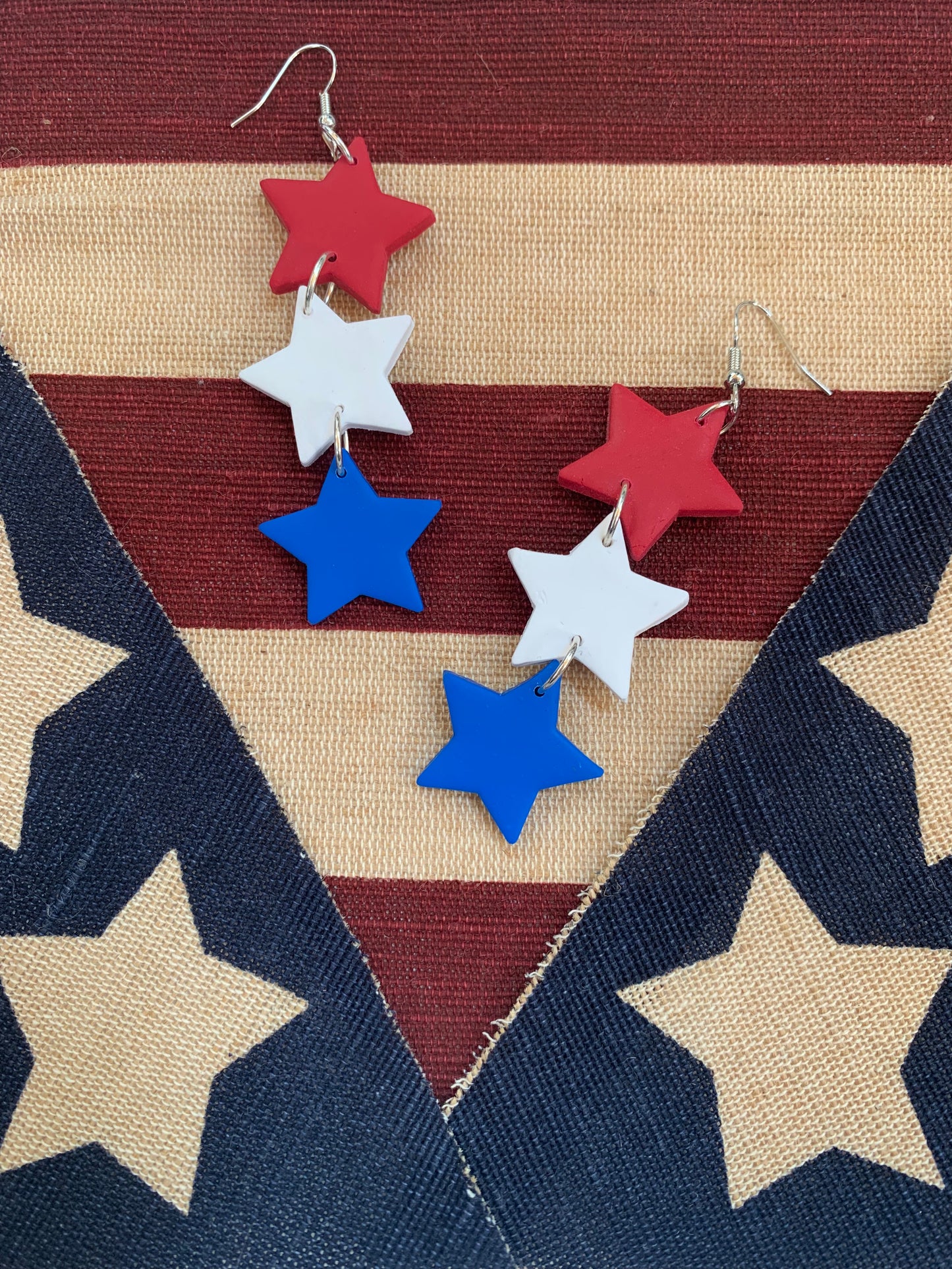 Patriotic Star Earrings