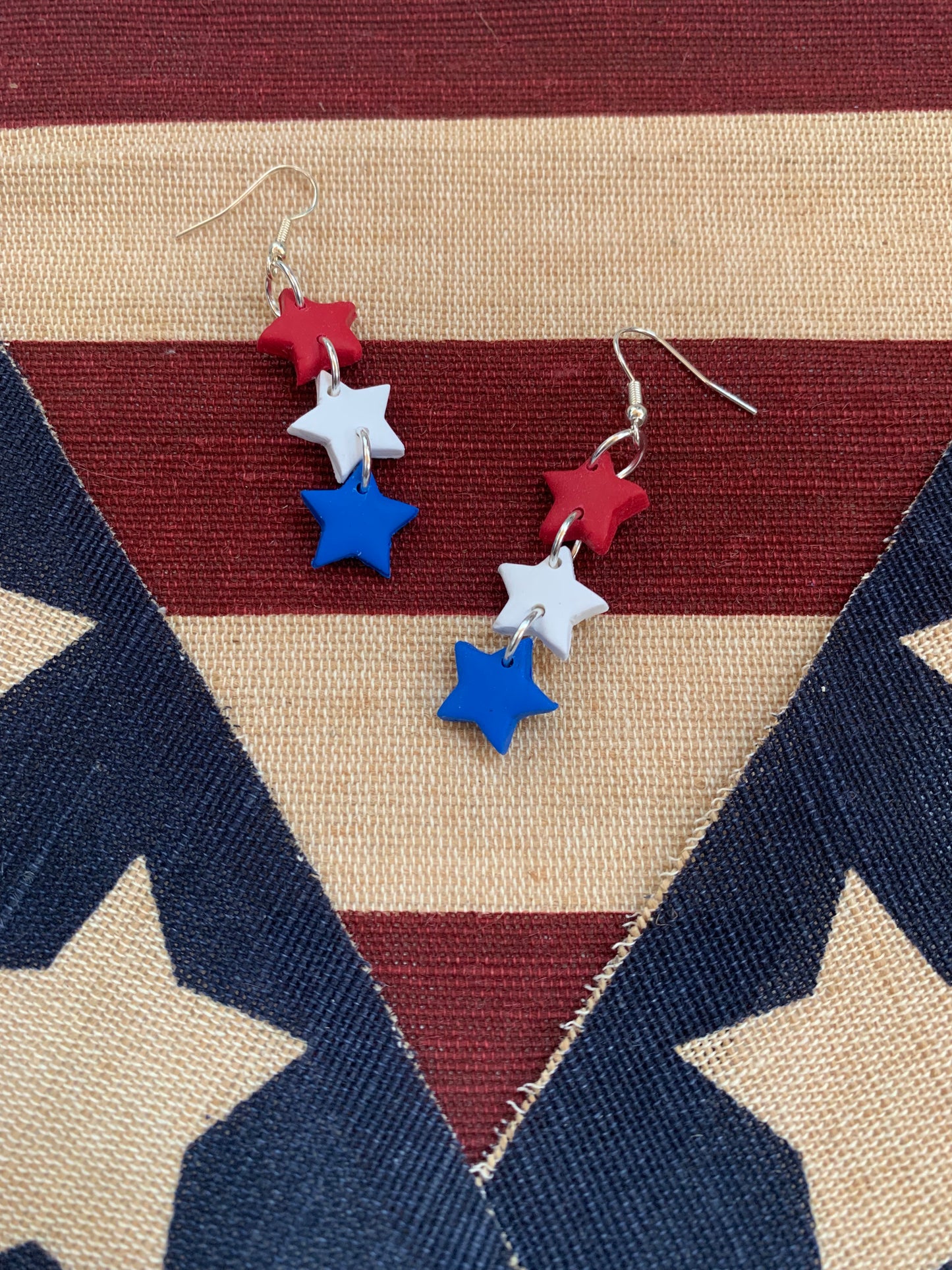 Patriotic Star Earrings
