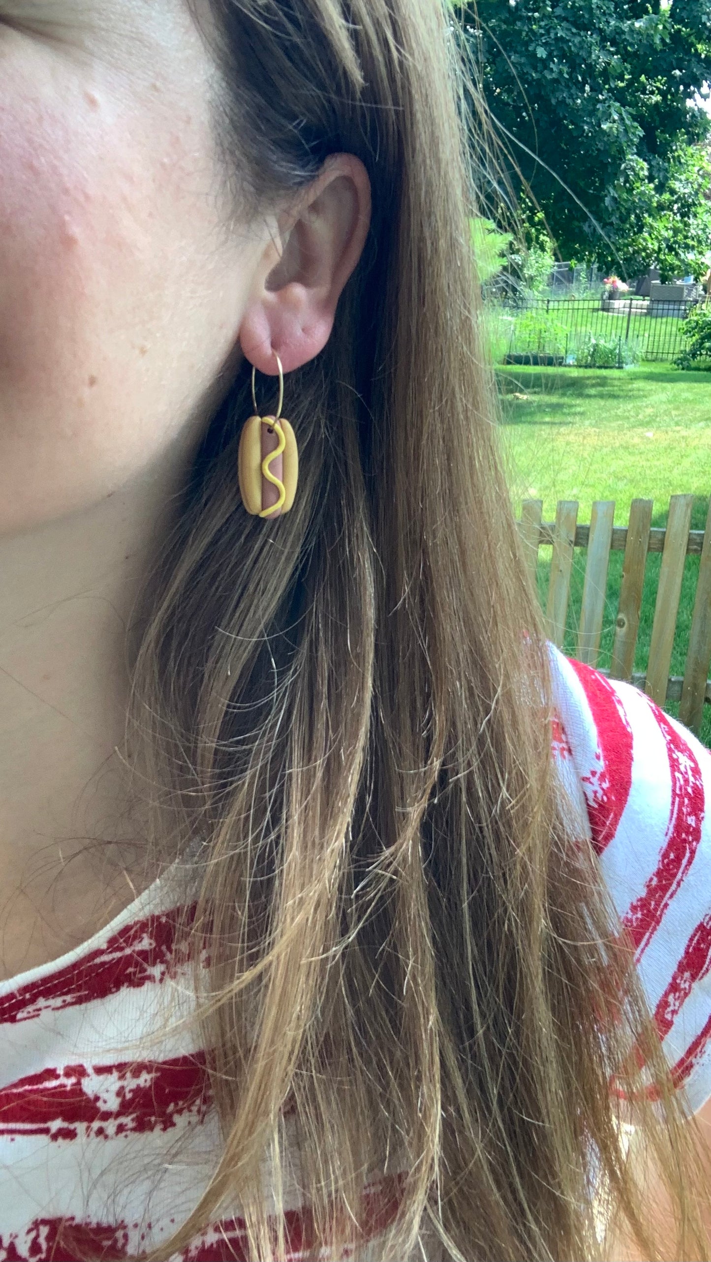 Vegan Hotdog Earrings