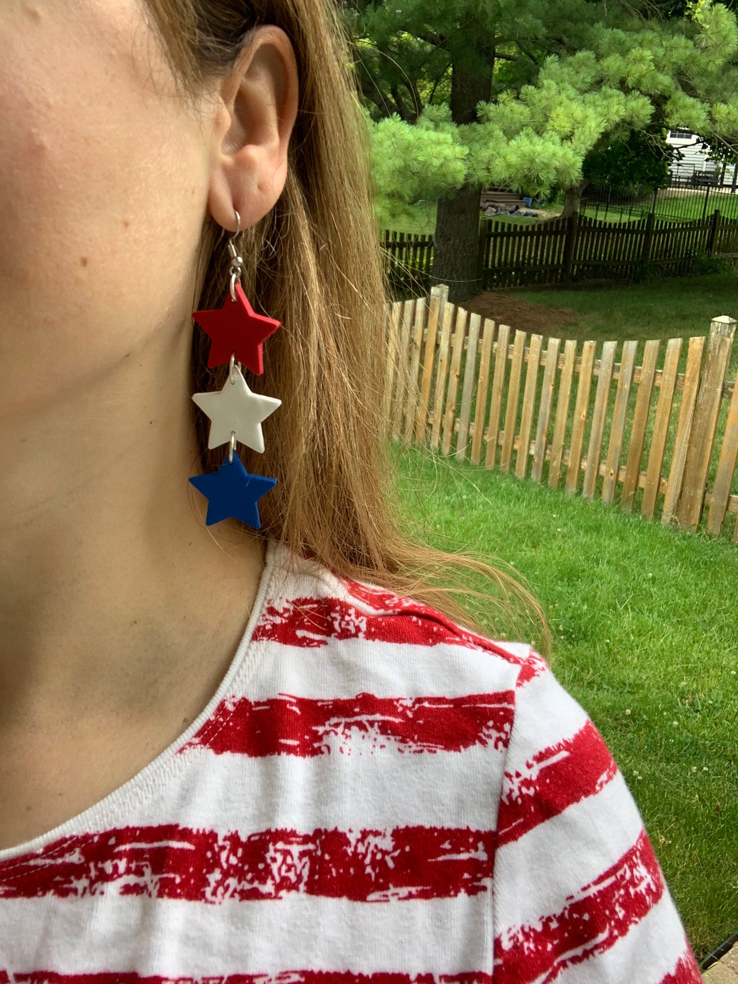 Patriotic Star Earrings