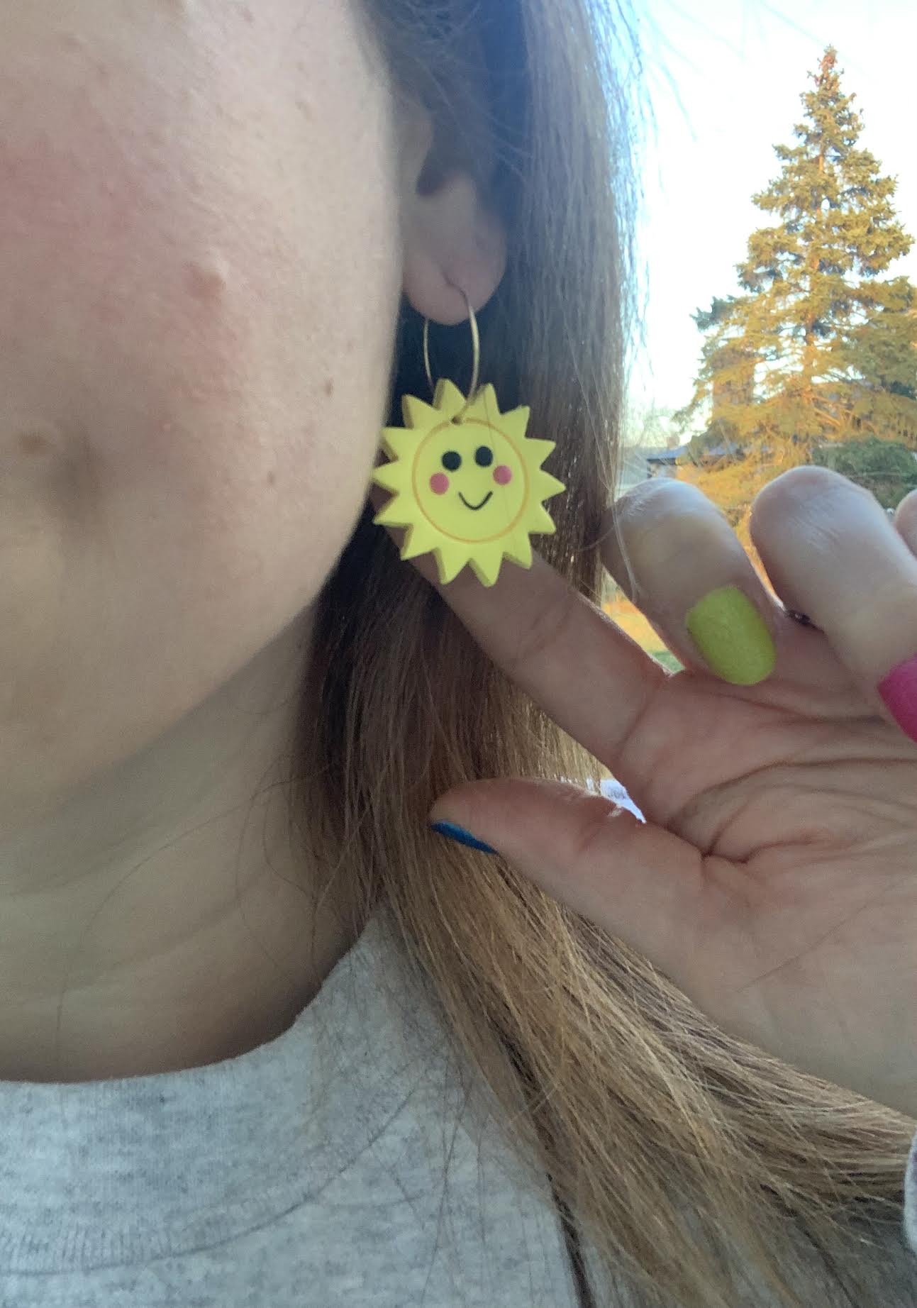 Smiley Sun Earrings