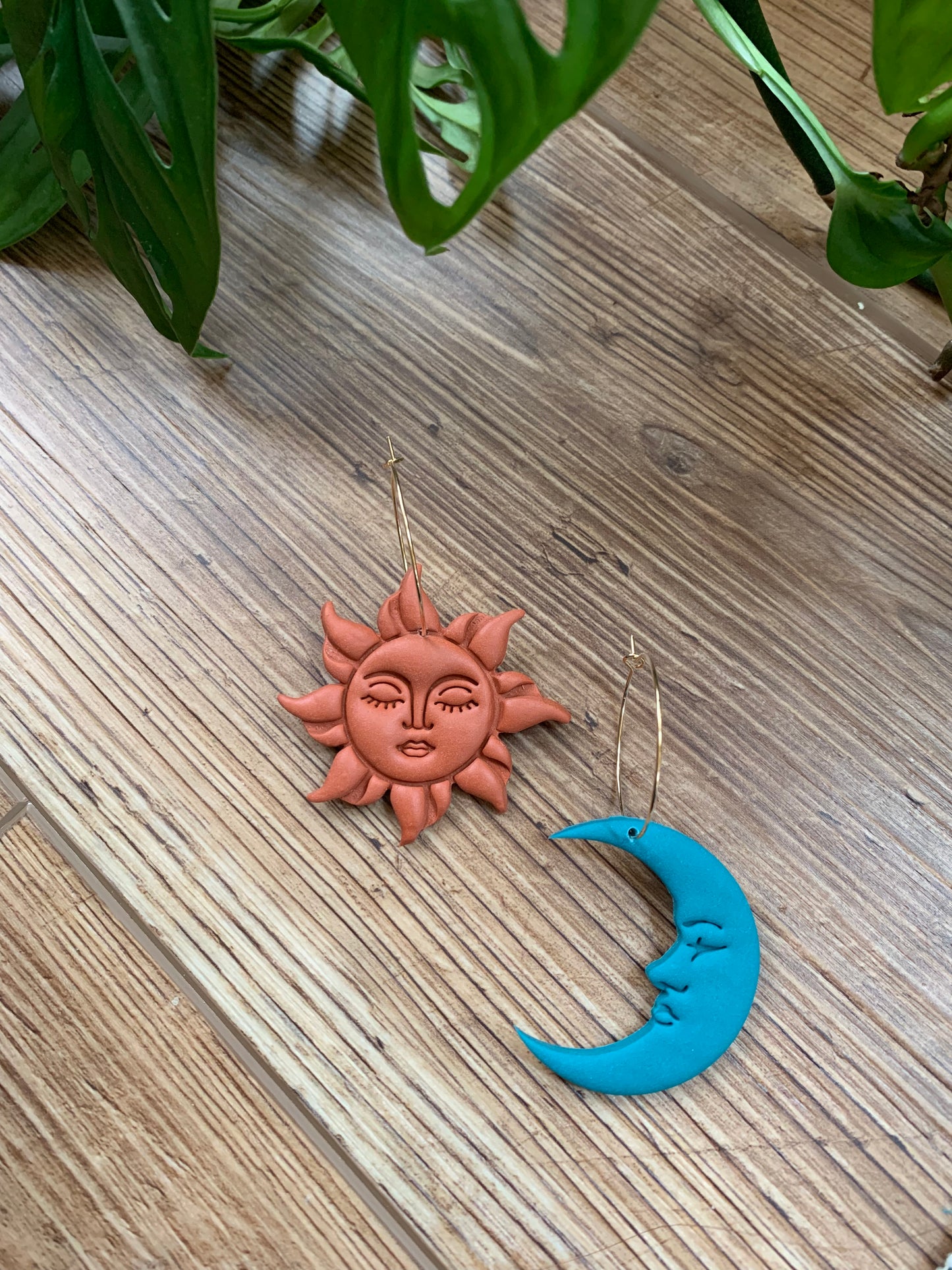 Sun and Moon Earrings