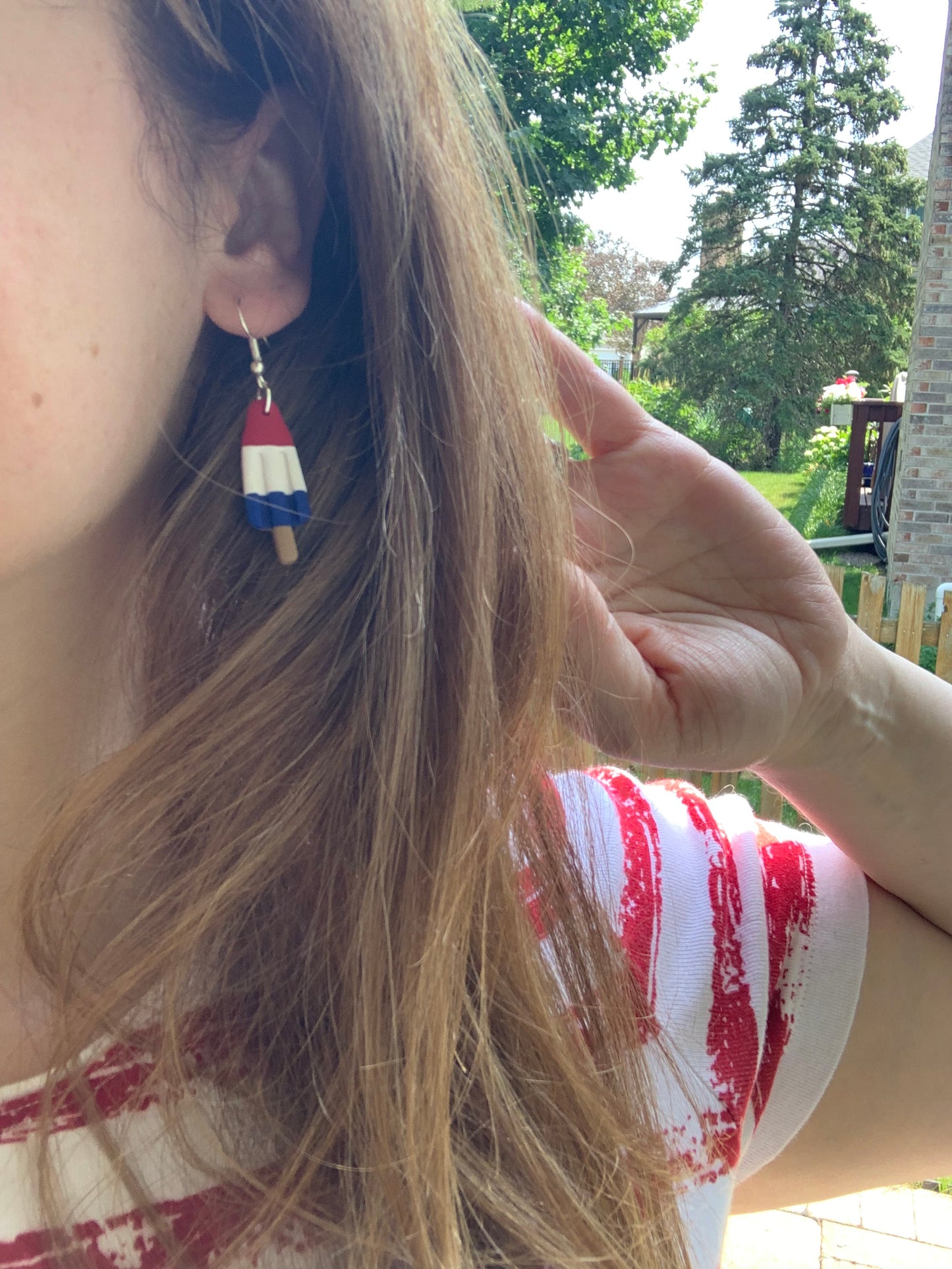 Patriotic Popsicle Earrings